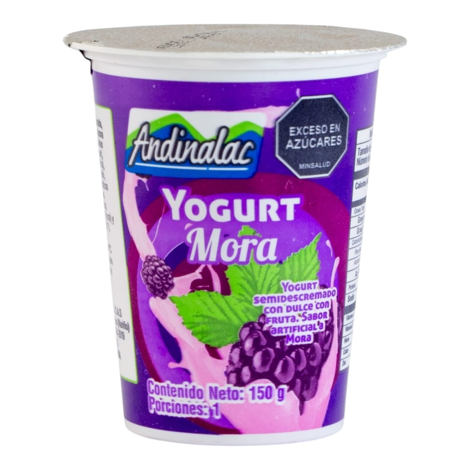 Yogurt Mora Vaso