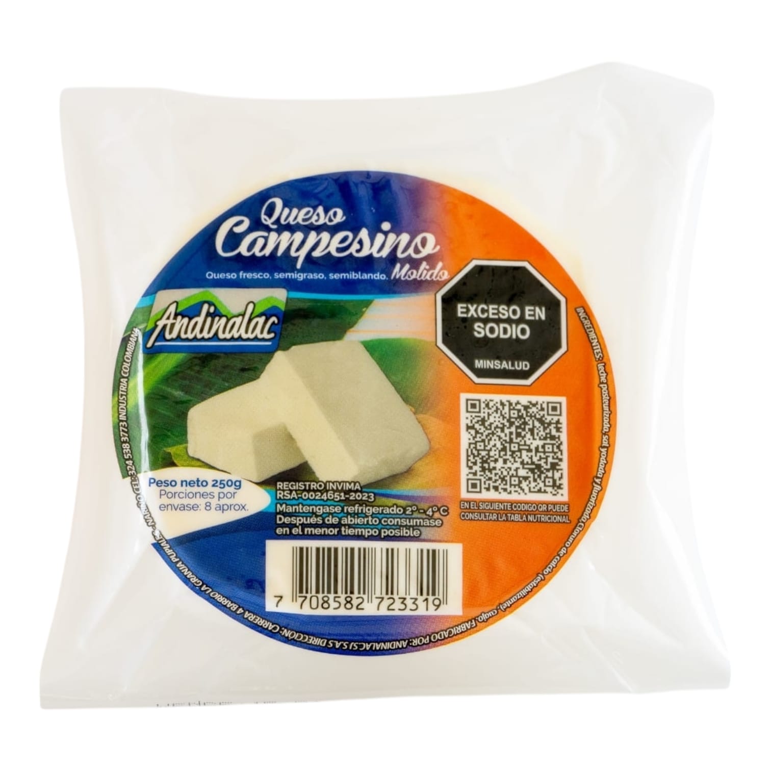 Queso Campesino Molido 250g
